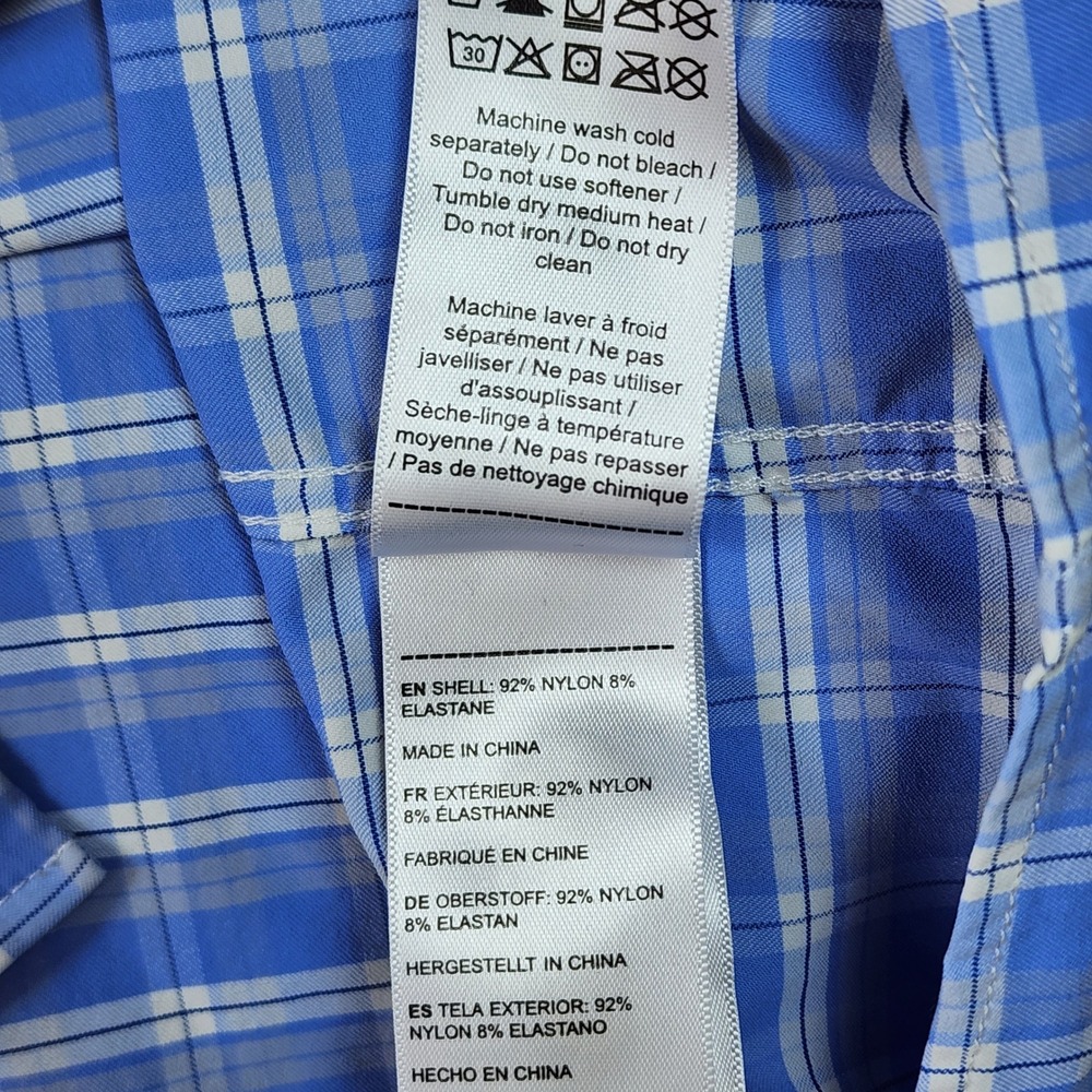 UNTUCKit Button Down Mens XXXL Tall Zonte Plaid Stretch Performance Excellent - Picture 9 of 12